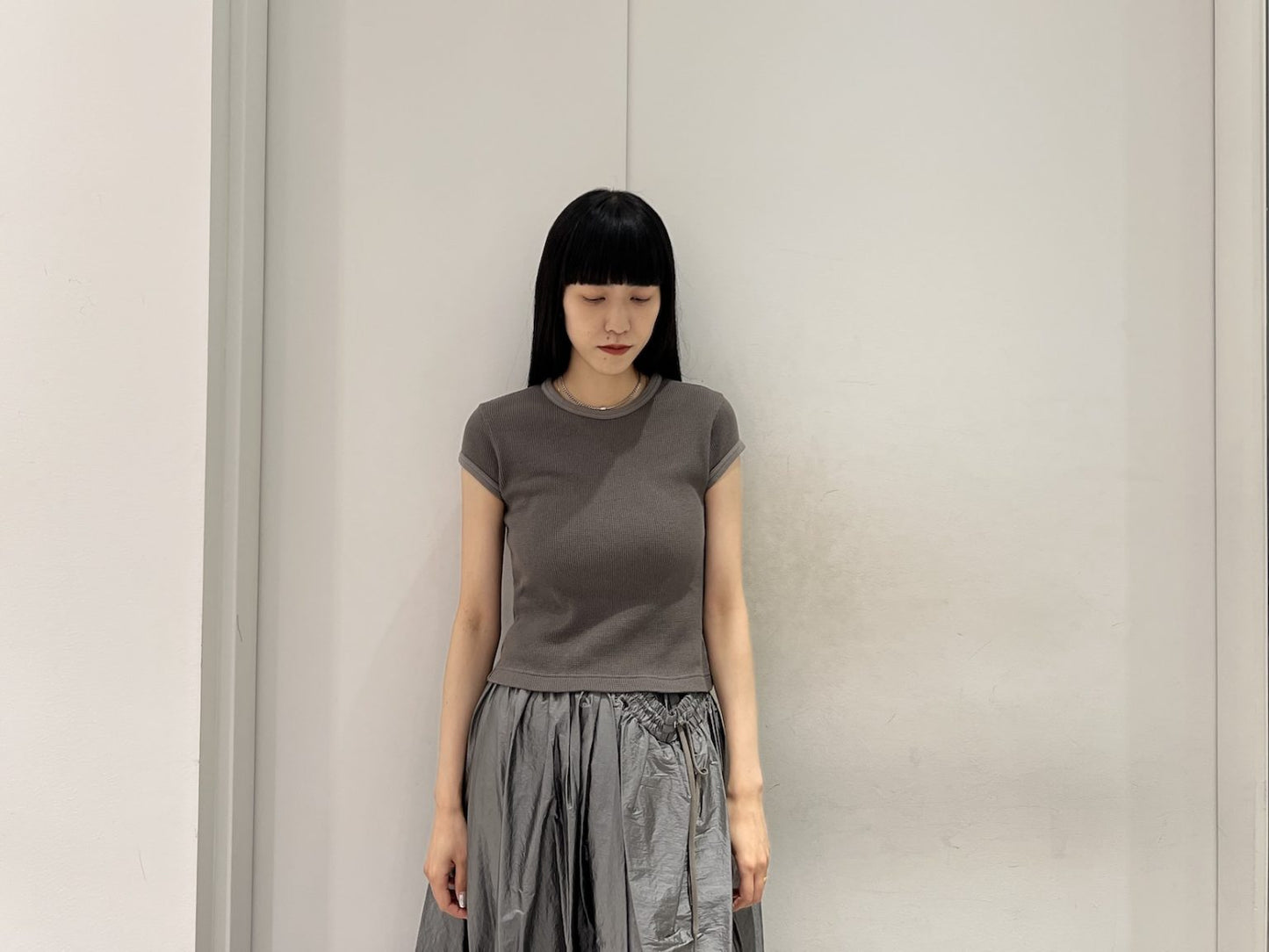 クルーネックフィットTシャツ