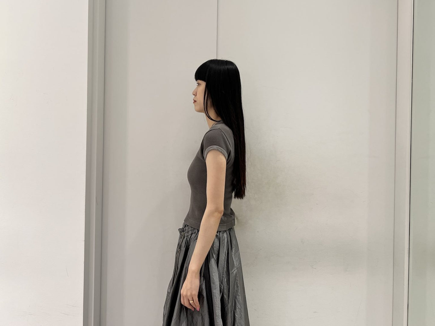 クルーネックフィットTシャツ