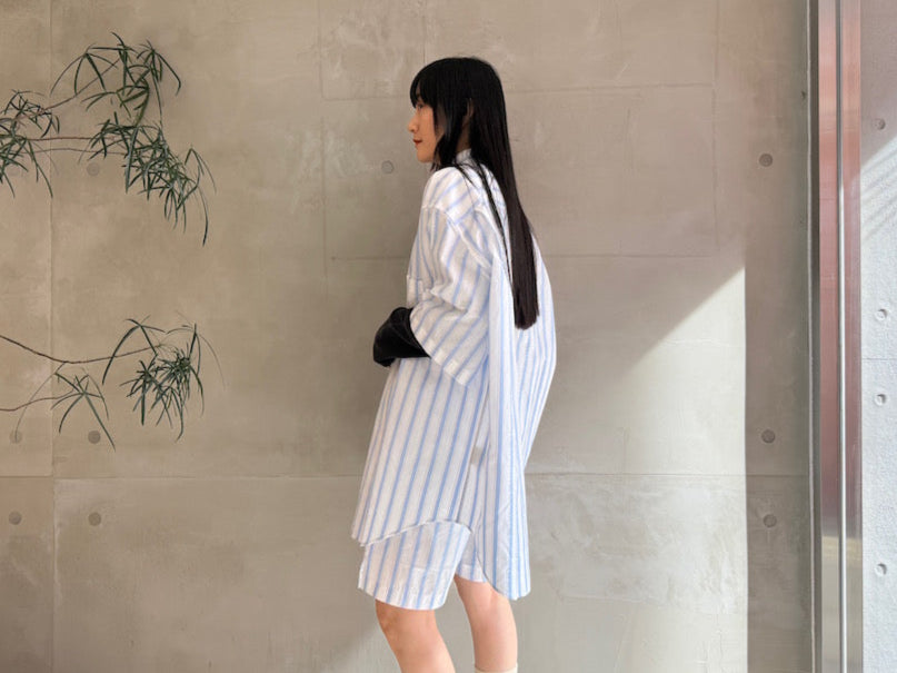 PINSTRIPE SHORTSLEEVE SHIRT
