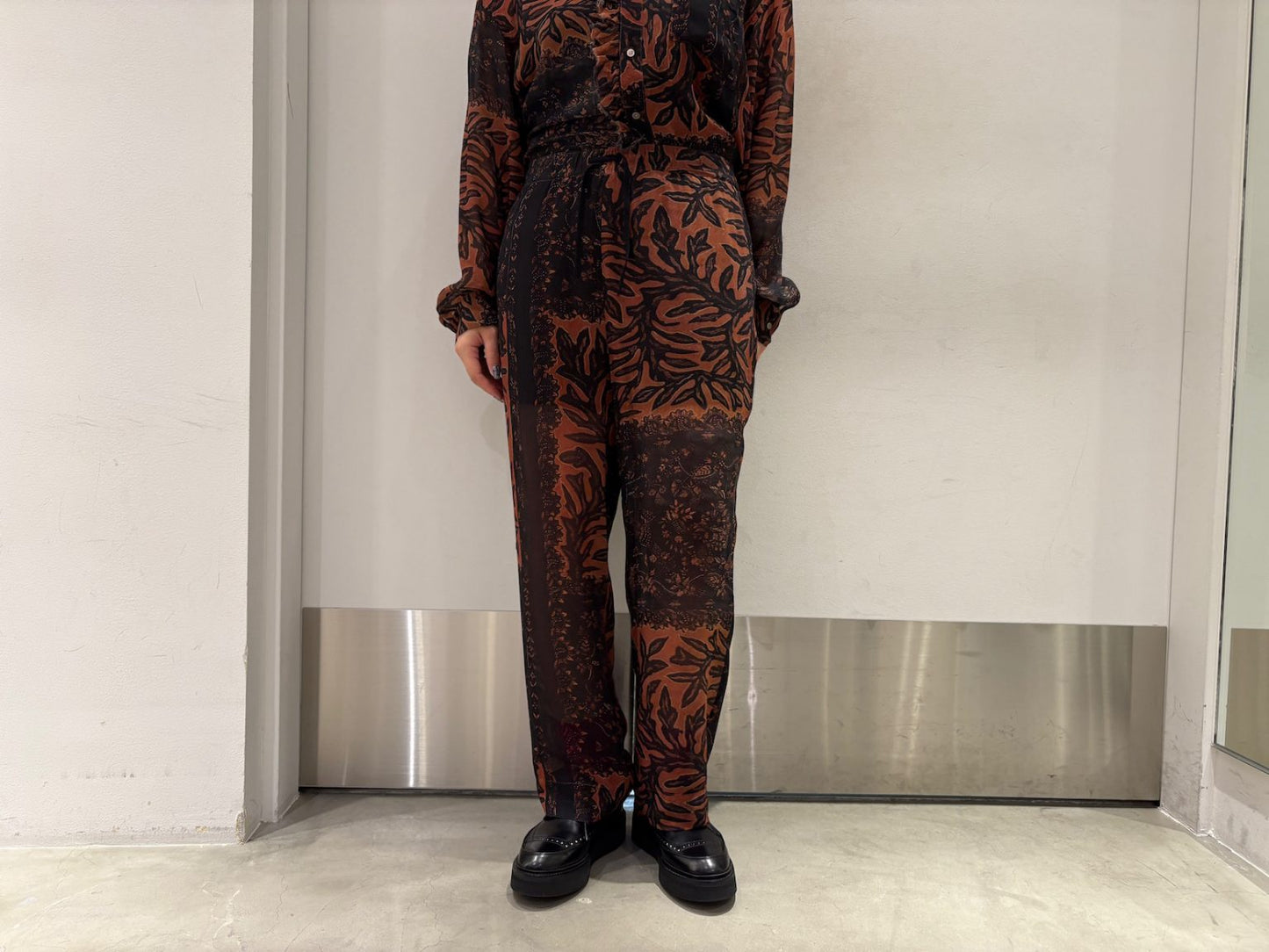 BOTANICAL PRINT EASY PANTS
