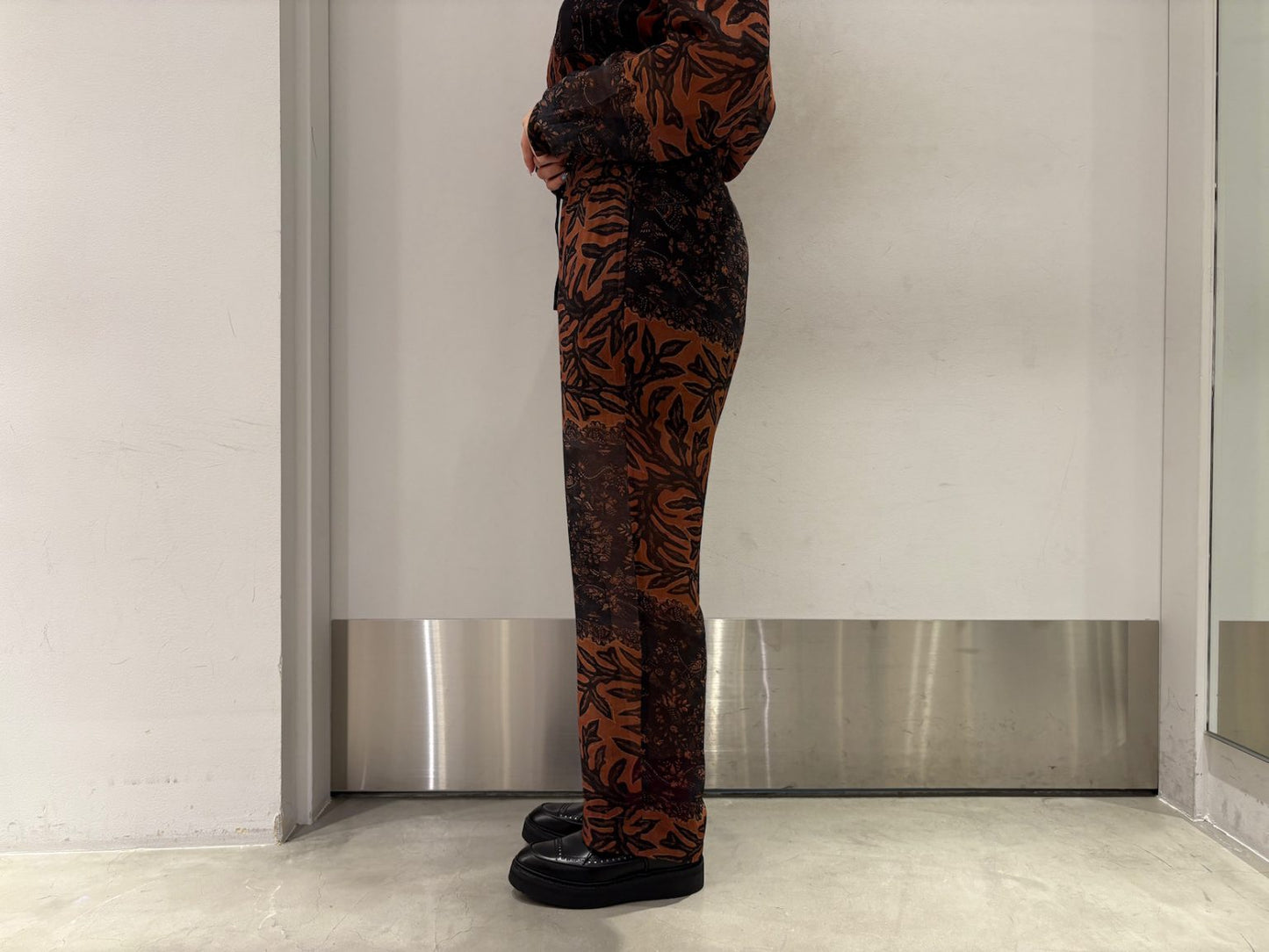 BOTANICAL PRINT EASY PANTS