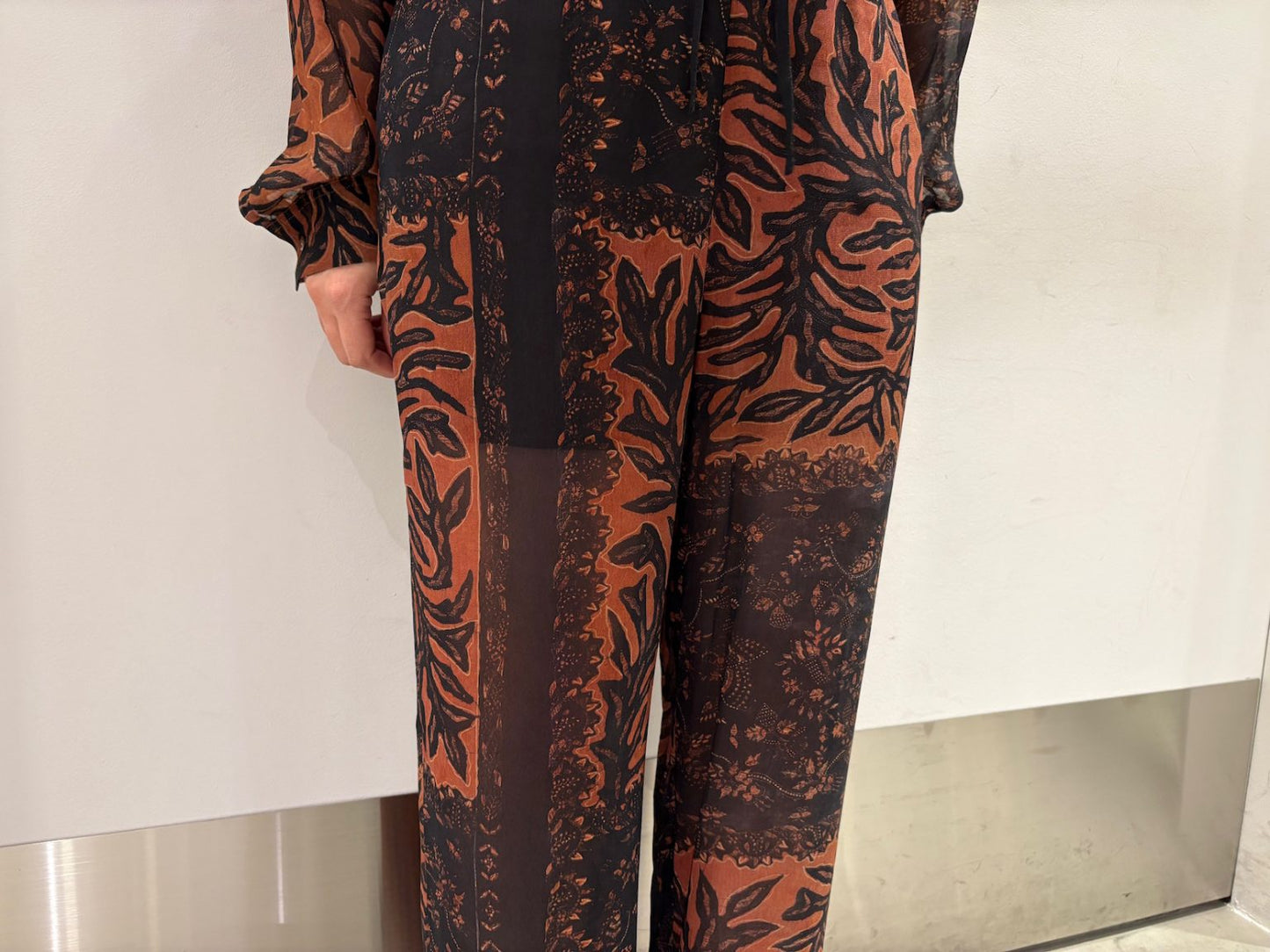 BOTANICAL PRINT EASY PANTS
