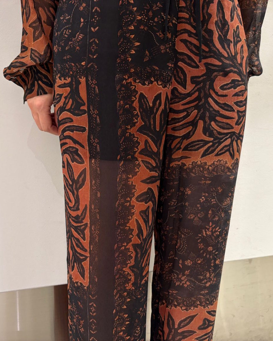 BOTANICAL PRINT EASY PANTS