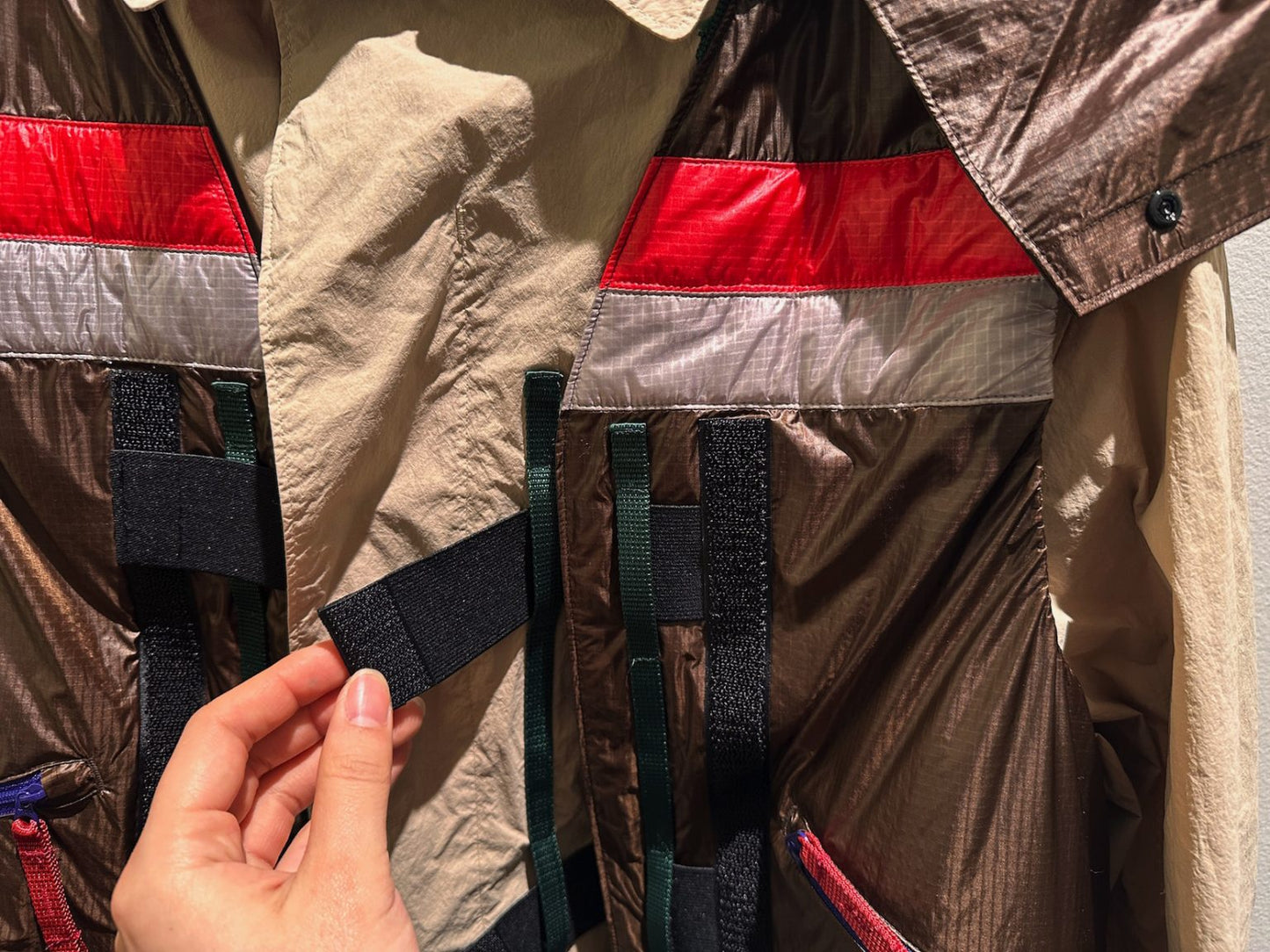 レイヤードナイロンコート(MEN)