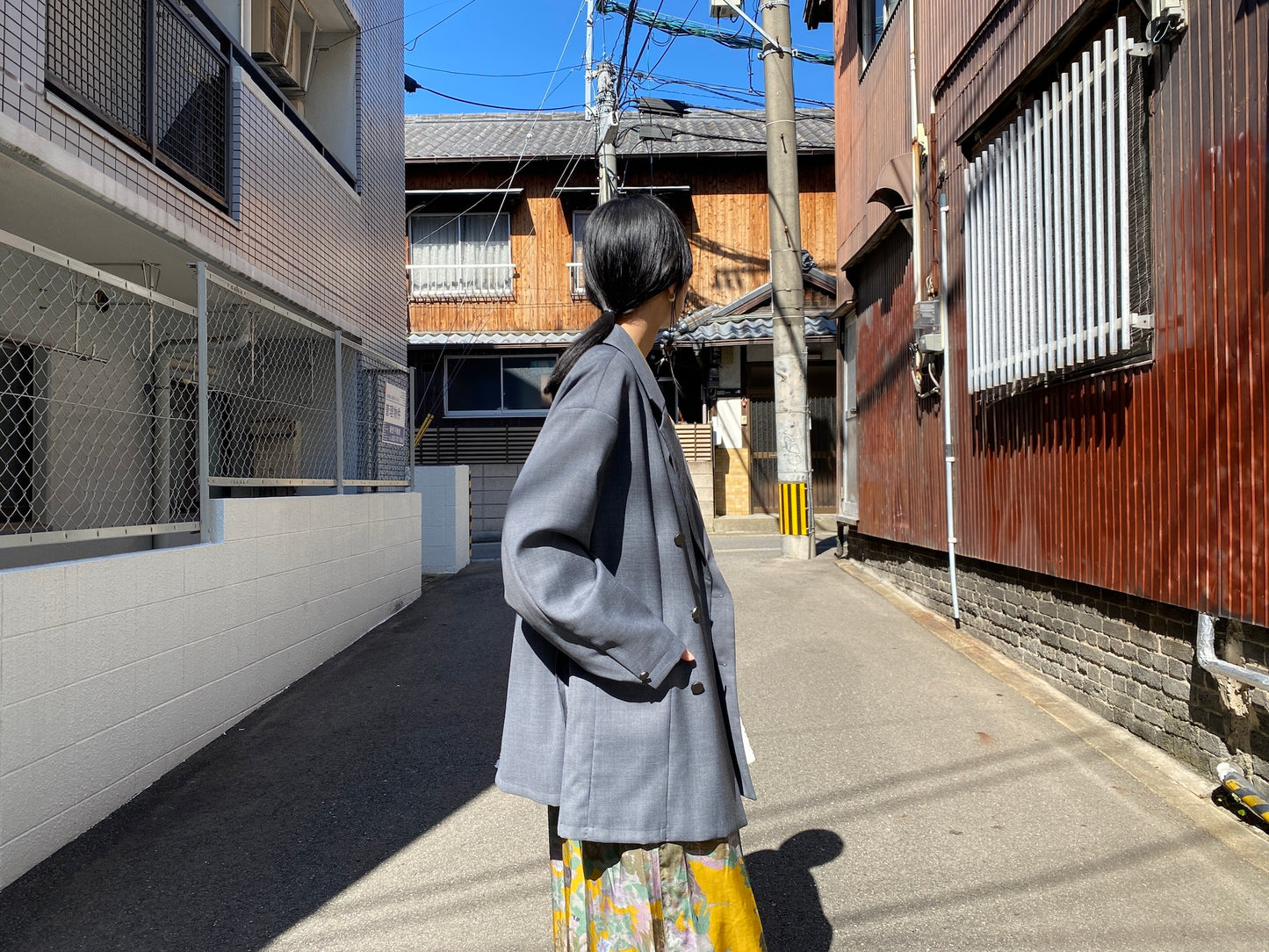 オーバーサイズWブレザー