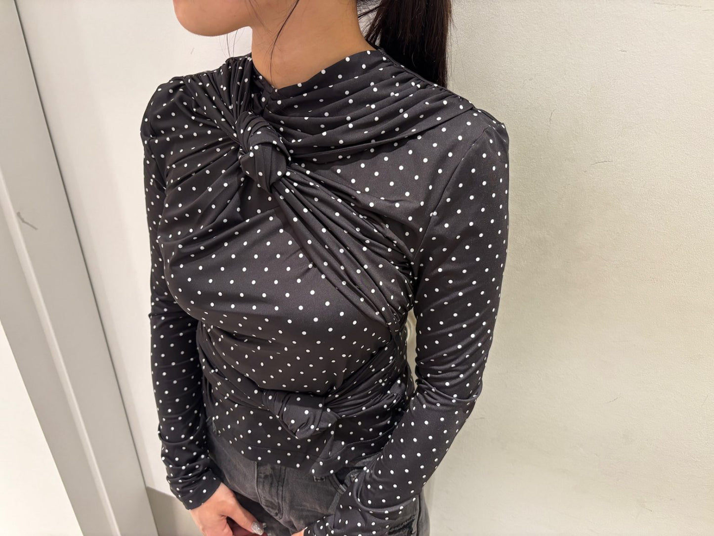 KNOTTED JERSEY TOP【25AW】