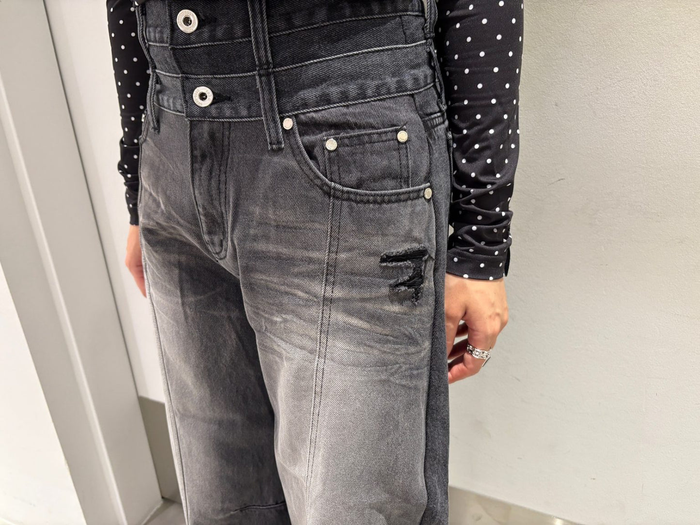 BALLOON SHAPED LAYERED DENIM【25AW】