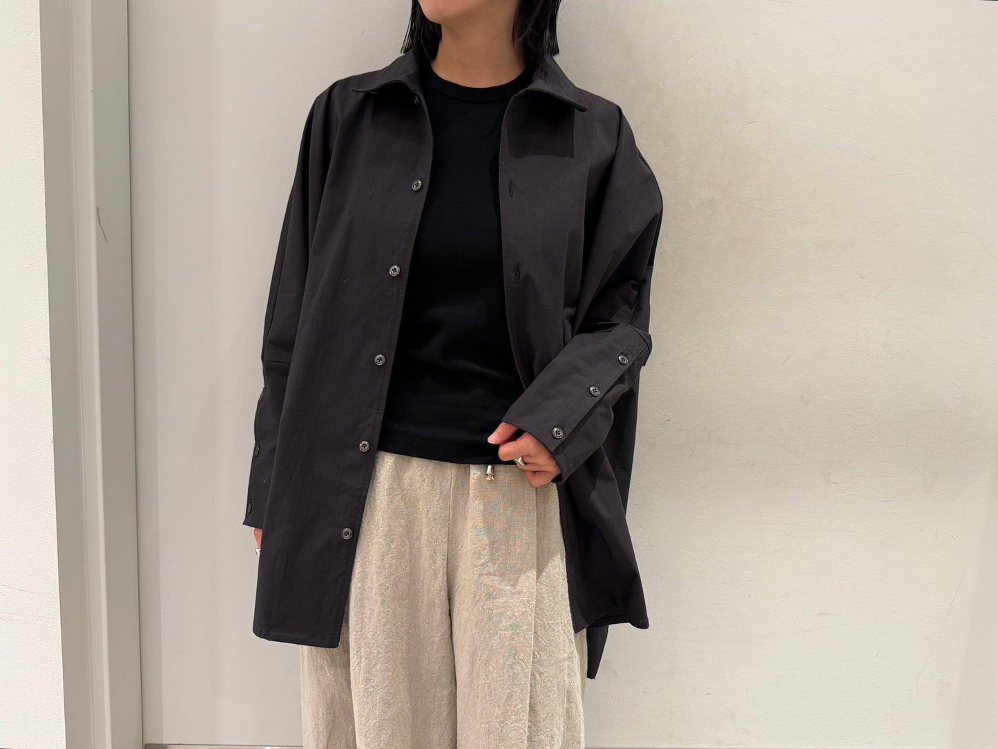 CUFFS PONCHO SHIRT【25AW】
