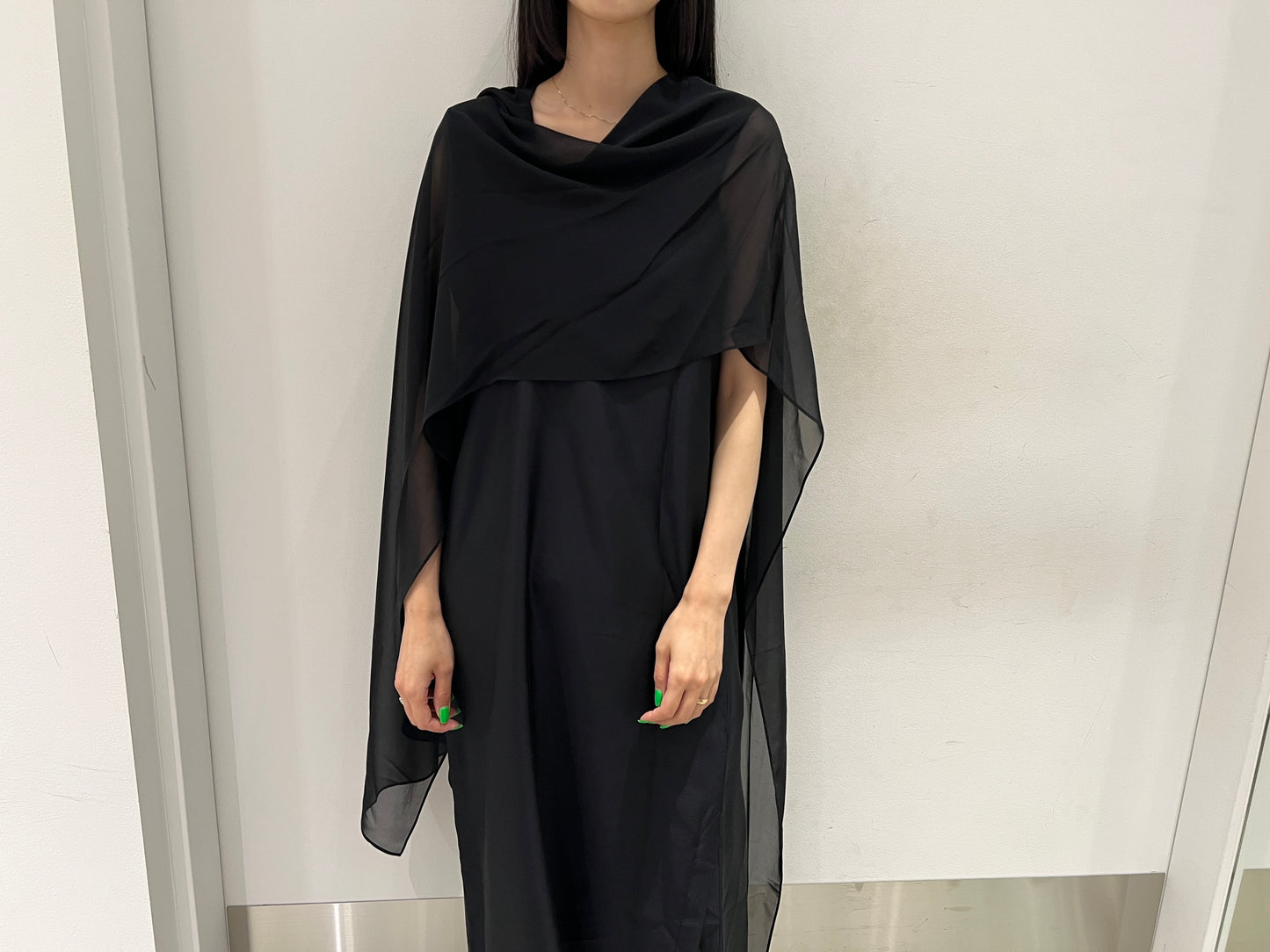 Vネックレイヤードドレス【25AW】