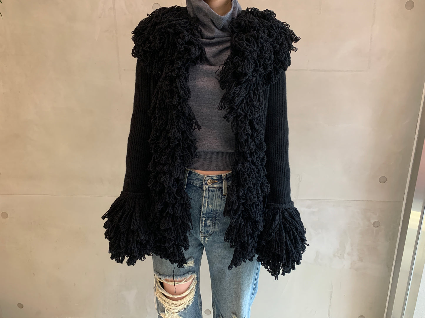 FRINGED EDGE CARDIGAN【25AW】