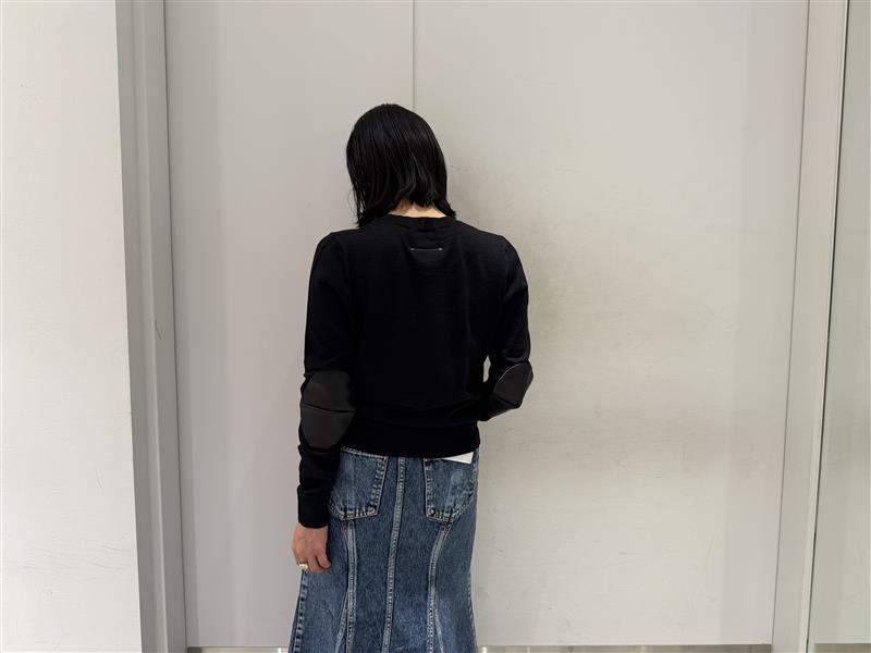 エルボーパッチクルーニット【25AW】