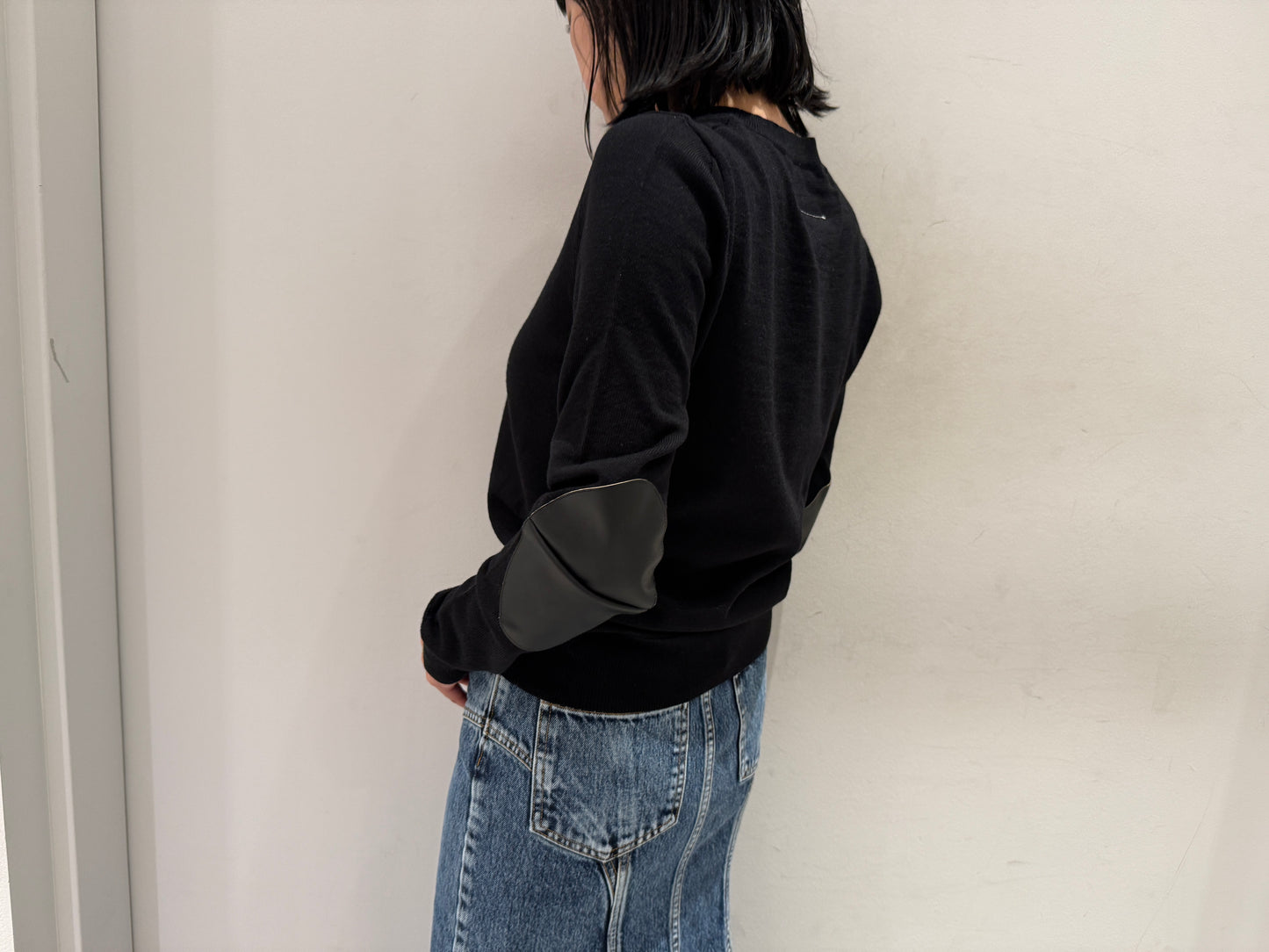 エルボーパッチクルーニット【25AW】