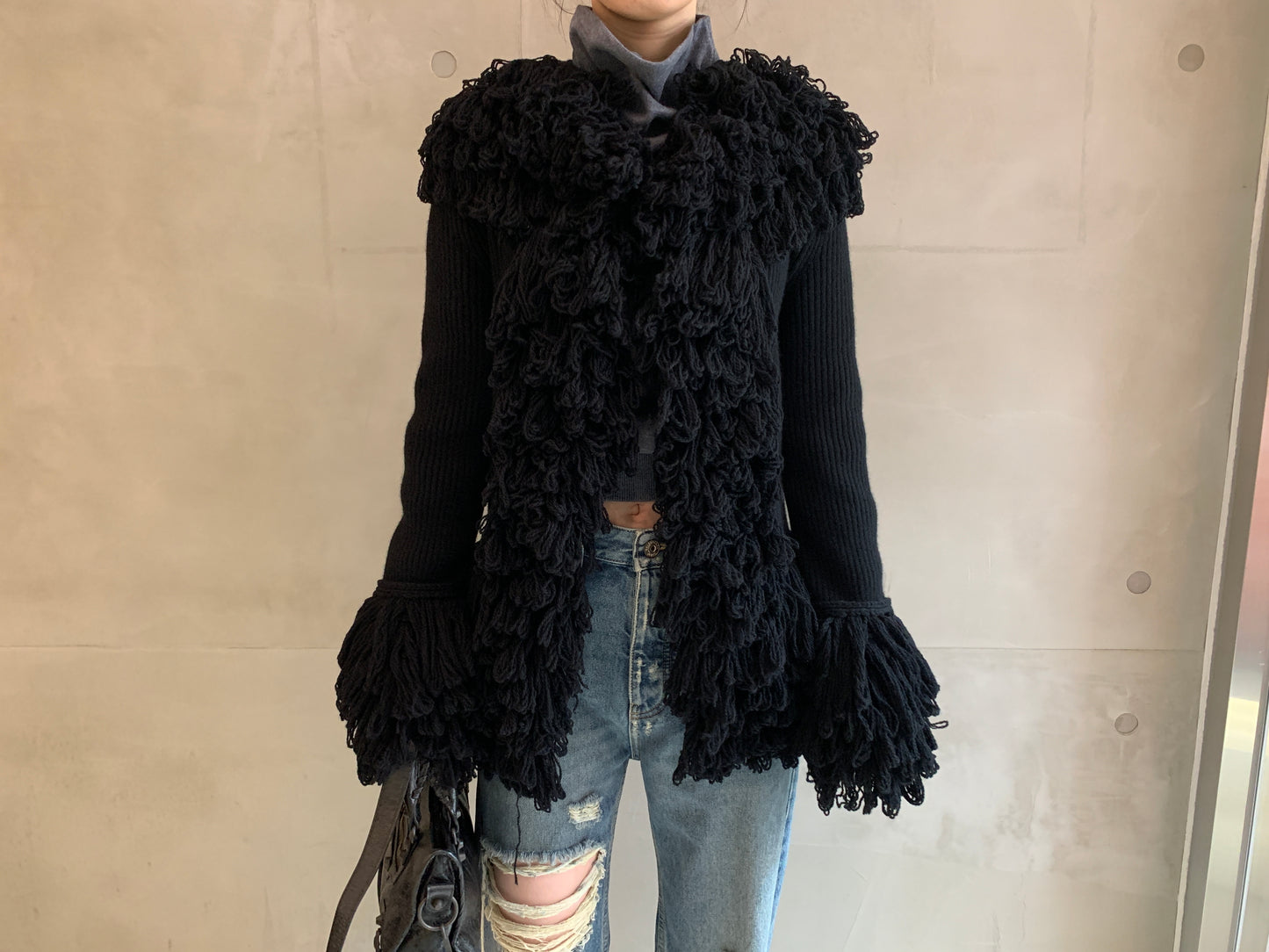 FRINGED EDGE CARDIGAN【25AW】