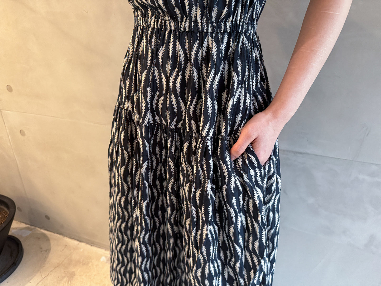 Kairi Flutter Sleeve Midi Dress