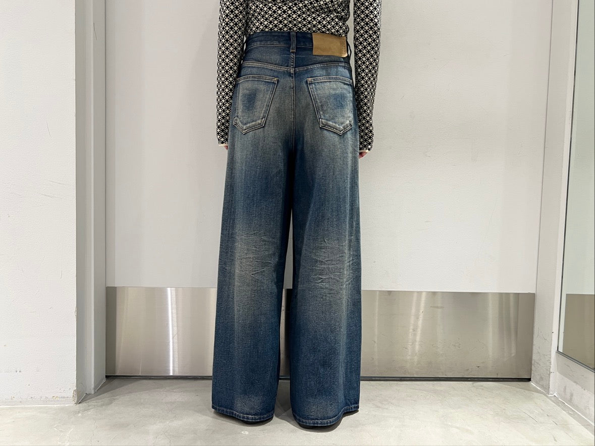 ワイドレッグデニムパンツ【25AW】