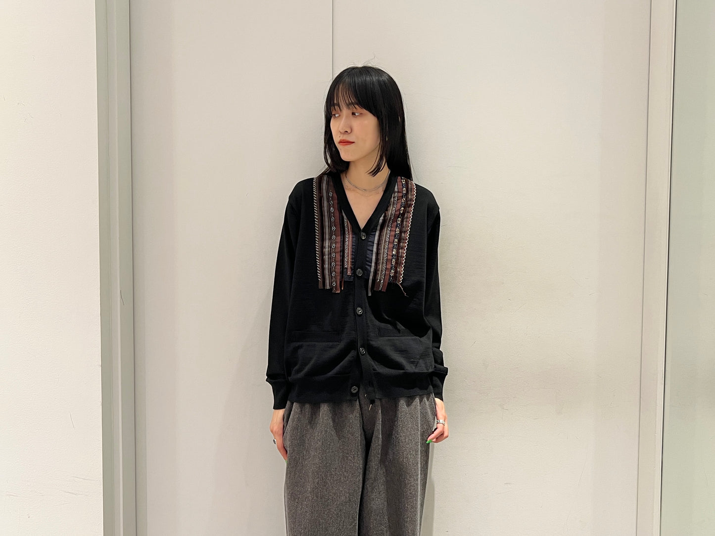 Vネックカーディガン(MEN)【25AW】