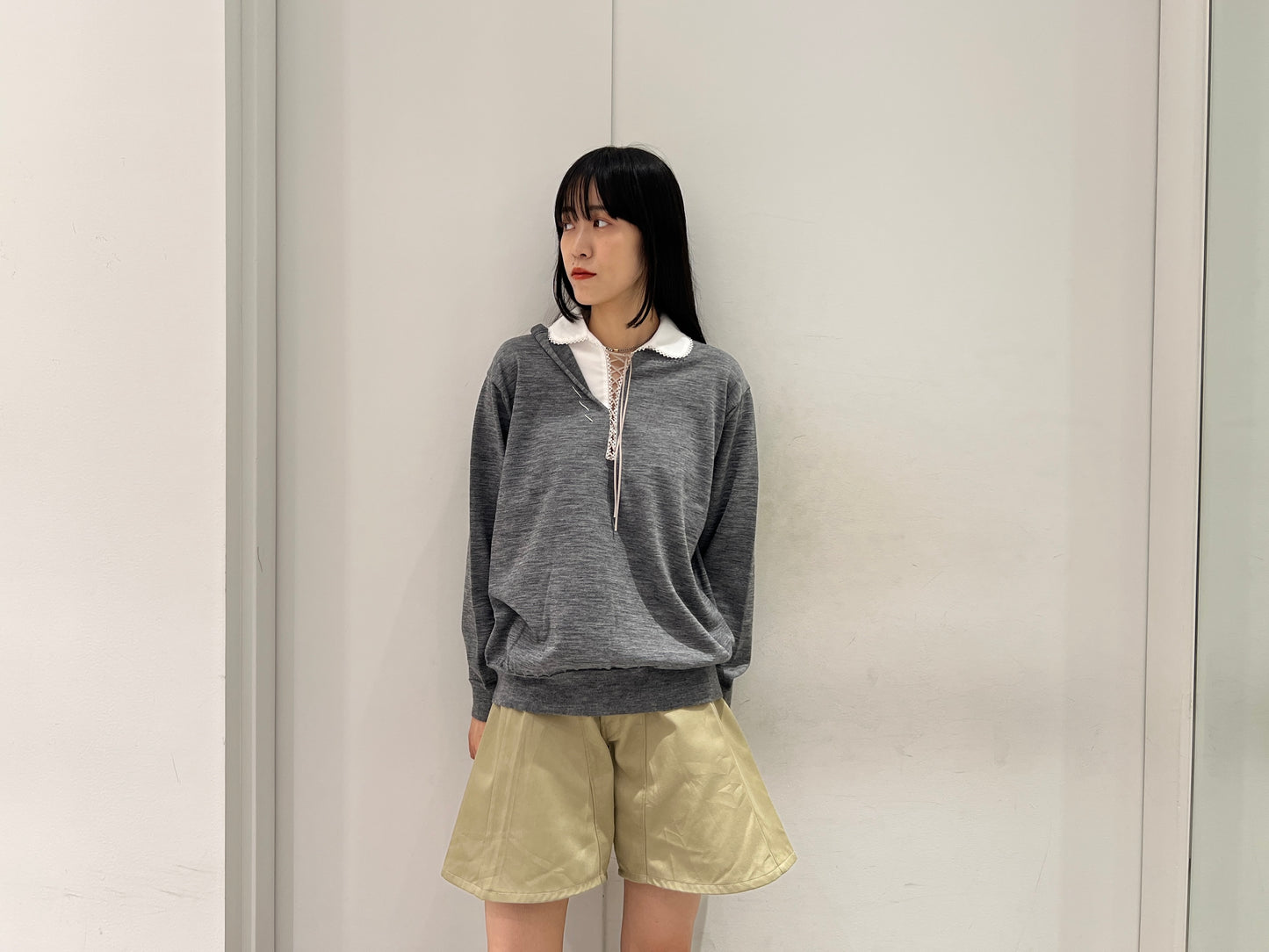 襟付切替ニット【25AW】
