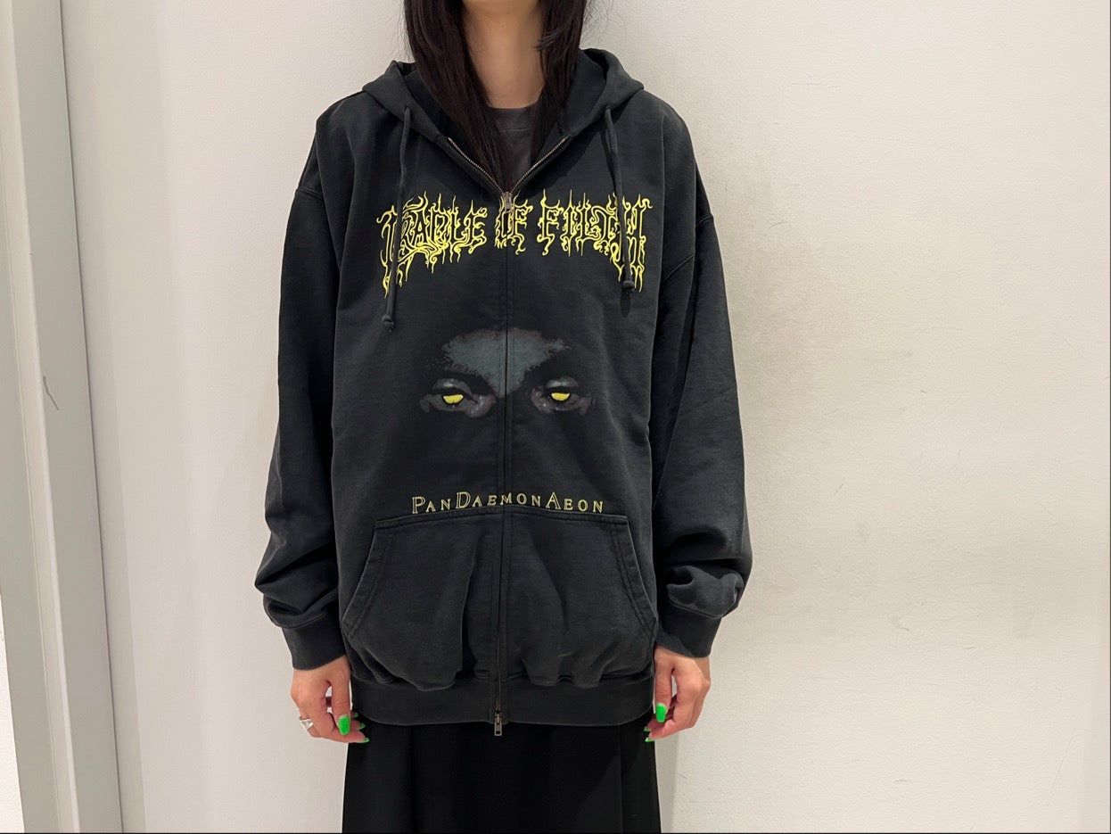 PANDAEMONAEON OVERSIZED ZIP-UP HOODIE【25AW】