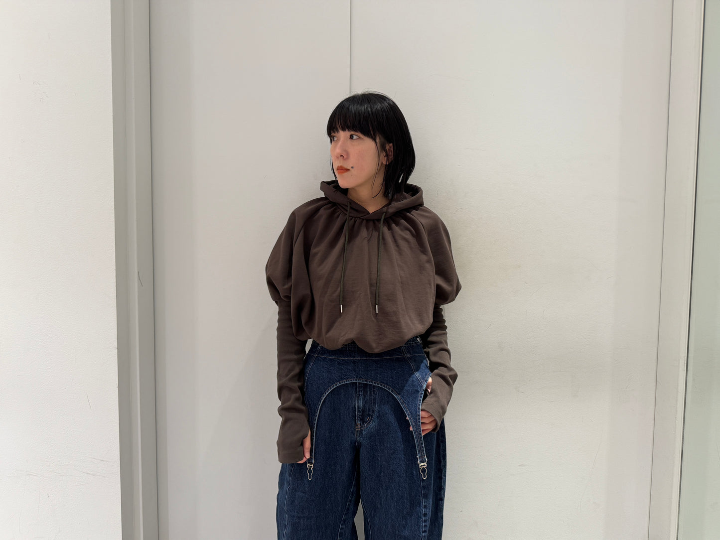 SWEAT BALLOON SLEEVE HOODIE【25AW】