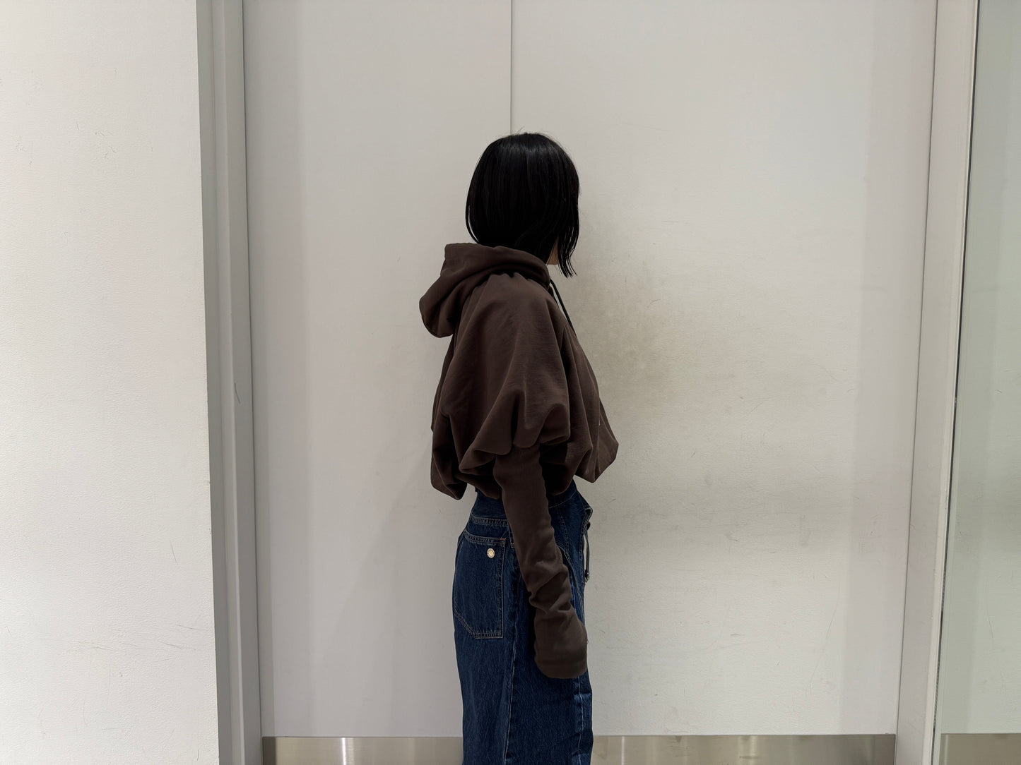 SWEAT BALLOON SLEEVE HOODIE【25AW】