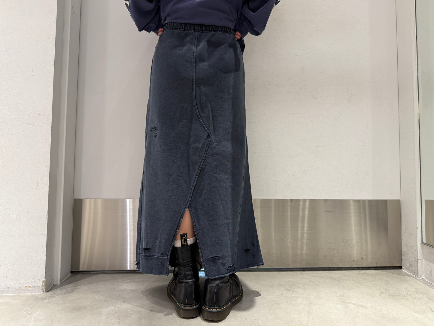 ダメージスウェットスカート【25AW】