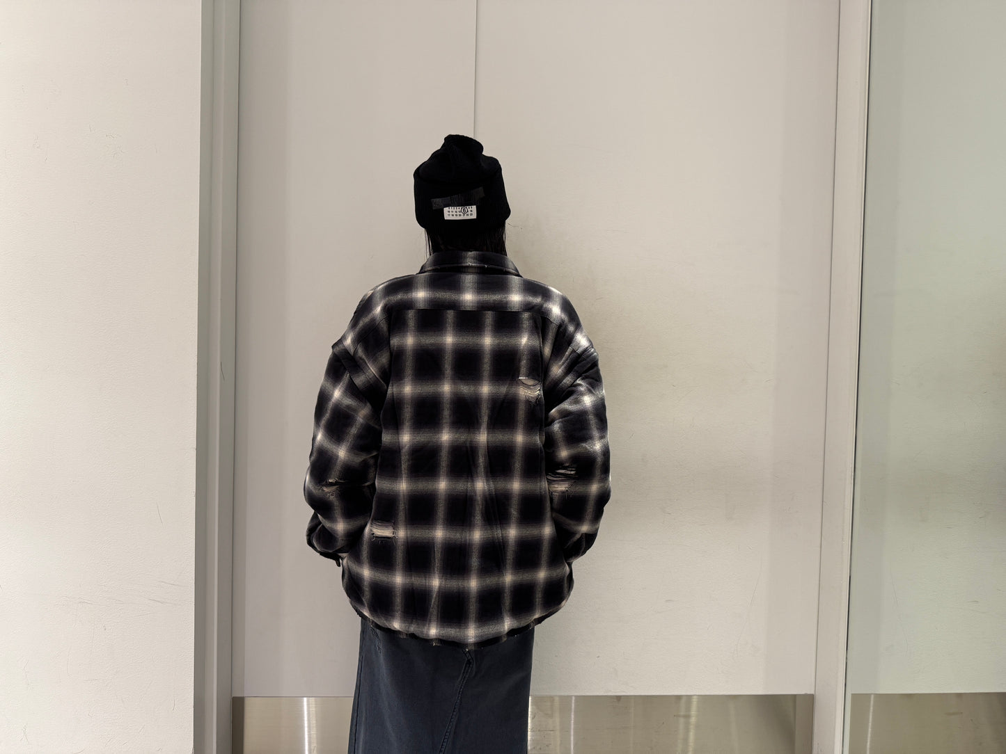 チェック柄中綿ジャケット【25AW】