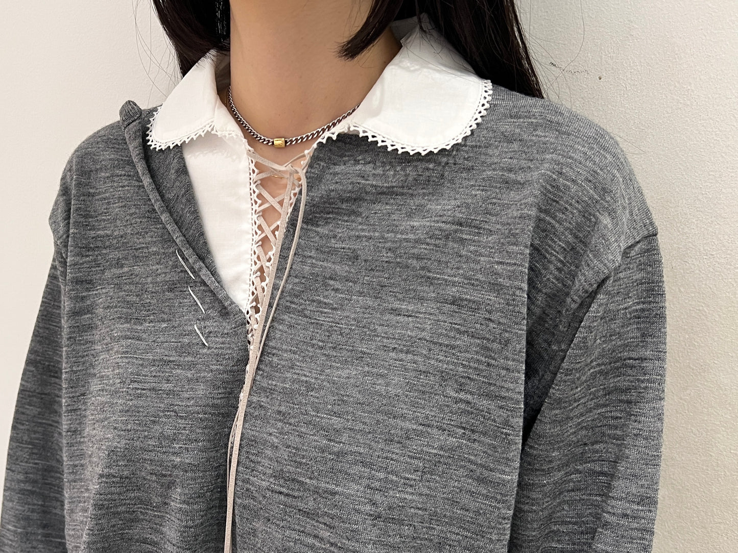 襟付切替ニット【25AW】