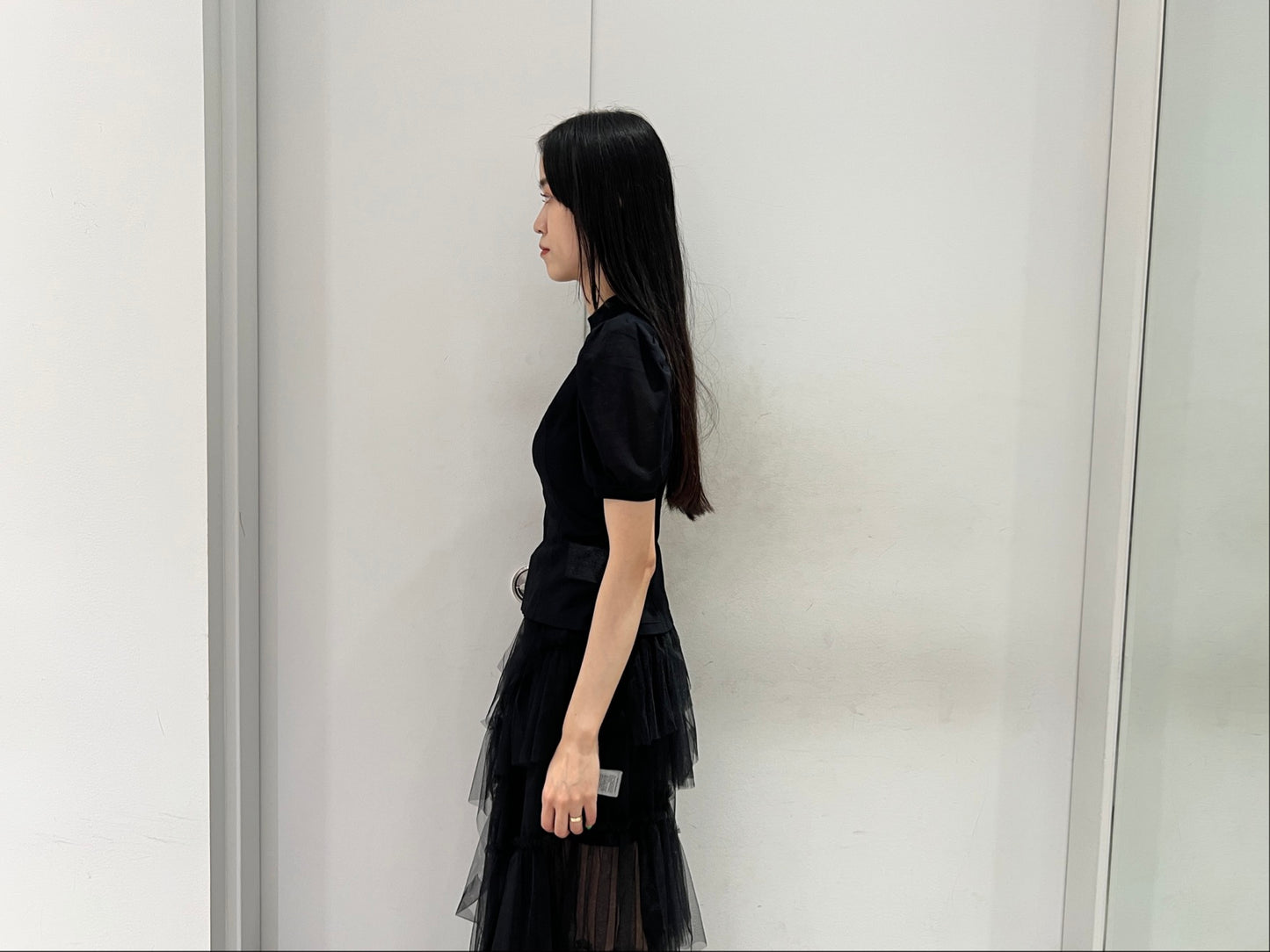 COTTON JERSEY PUFF SLEEVE T-SHIRT【25AW】