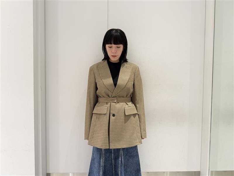 テーラードチェックジャケット【25AW】