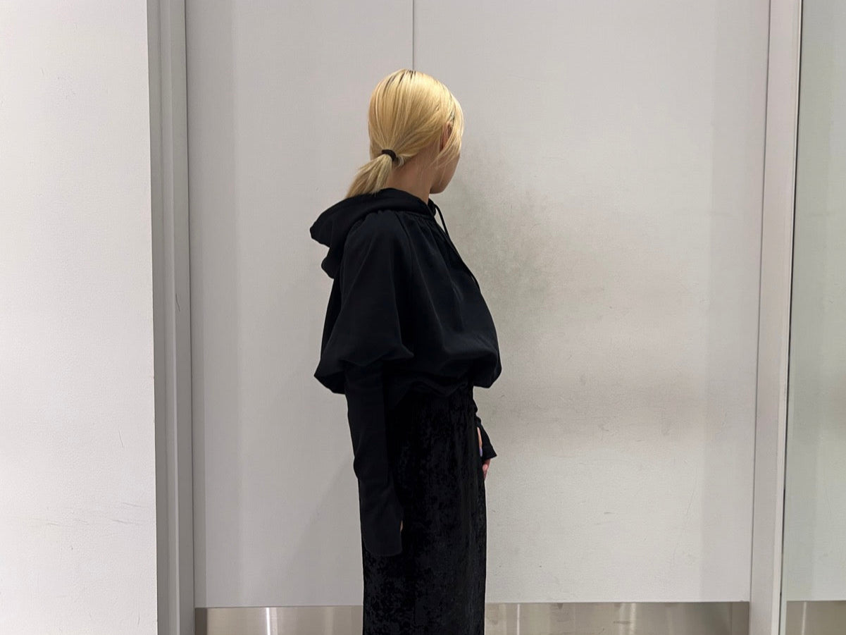 SWEAT BALLOON SLEEVE HOODIE【25AW】