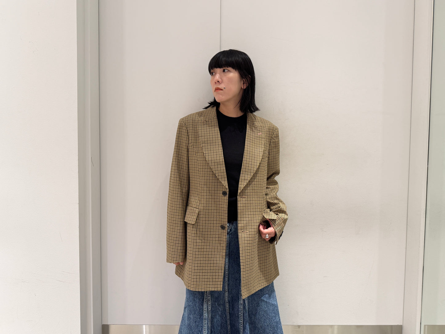 テーラードチェックジャケット【25AW】
