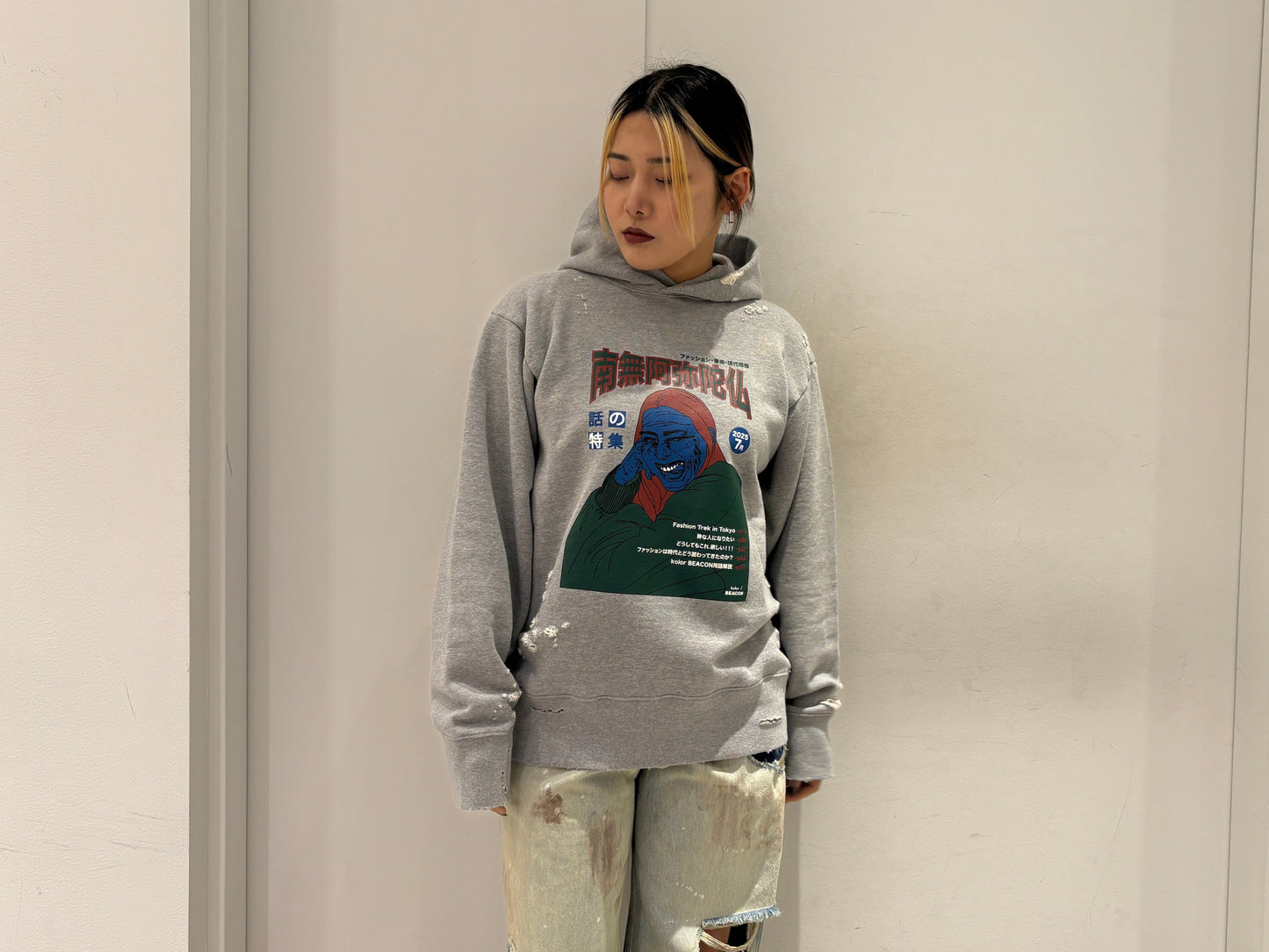 BEACON/ダメージフーディ【25SS】