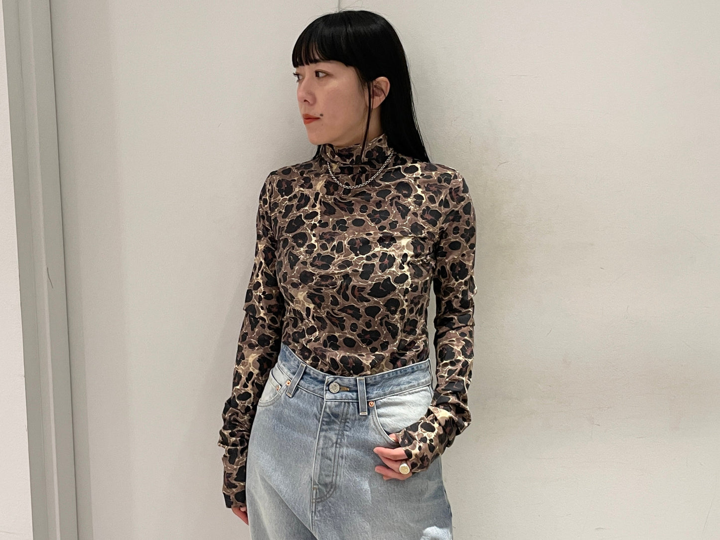 LEOPARD TURTLENECK【25SS】