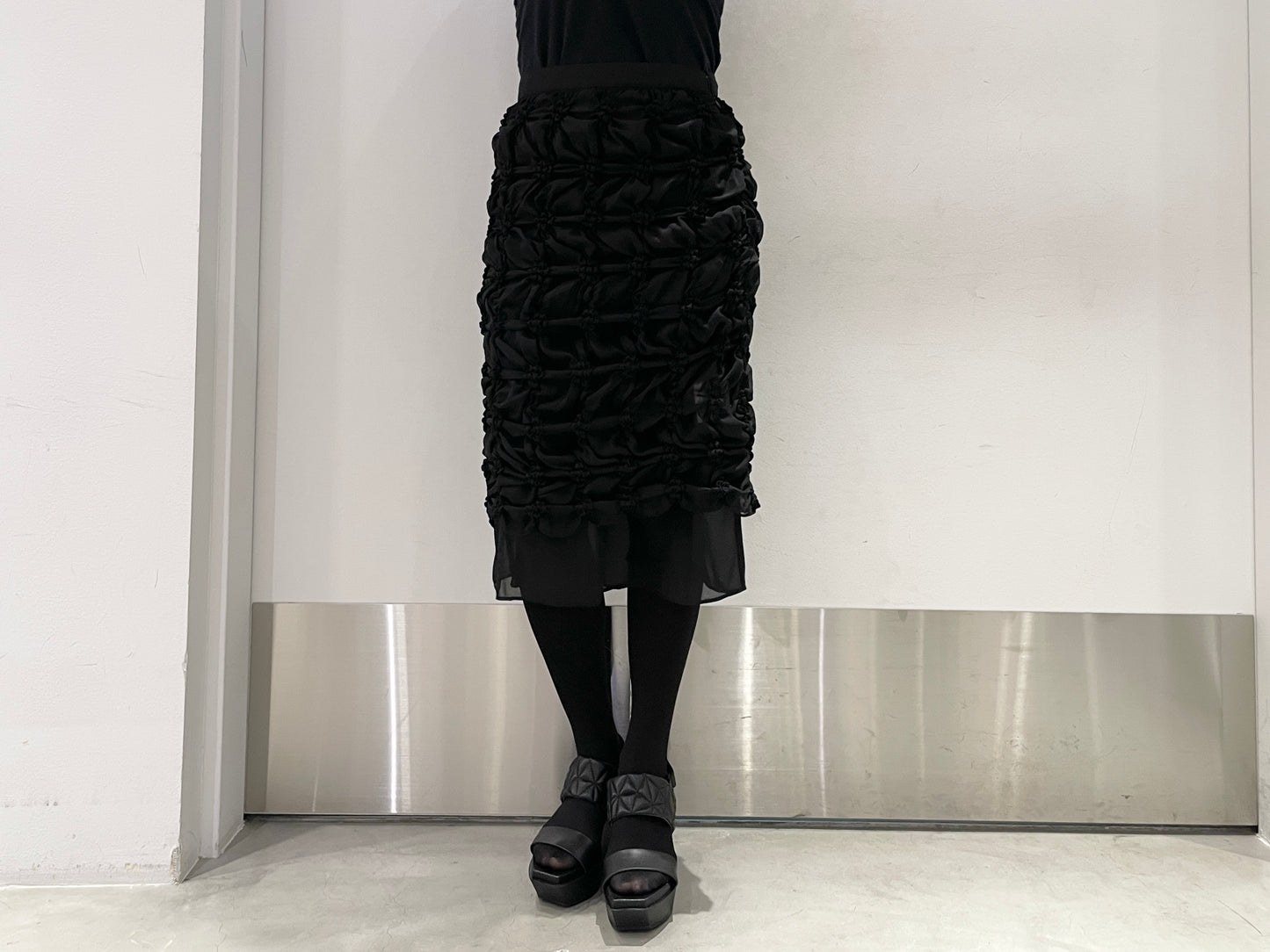 SCRUNCHED CHIFFORN SKIRT