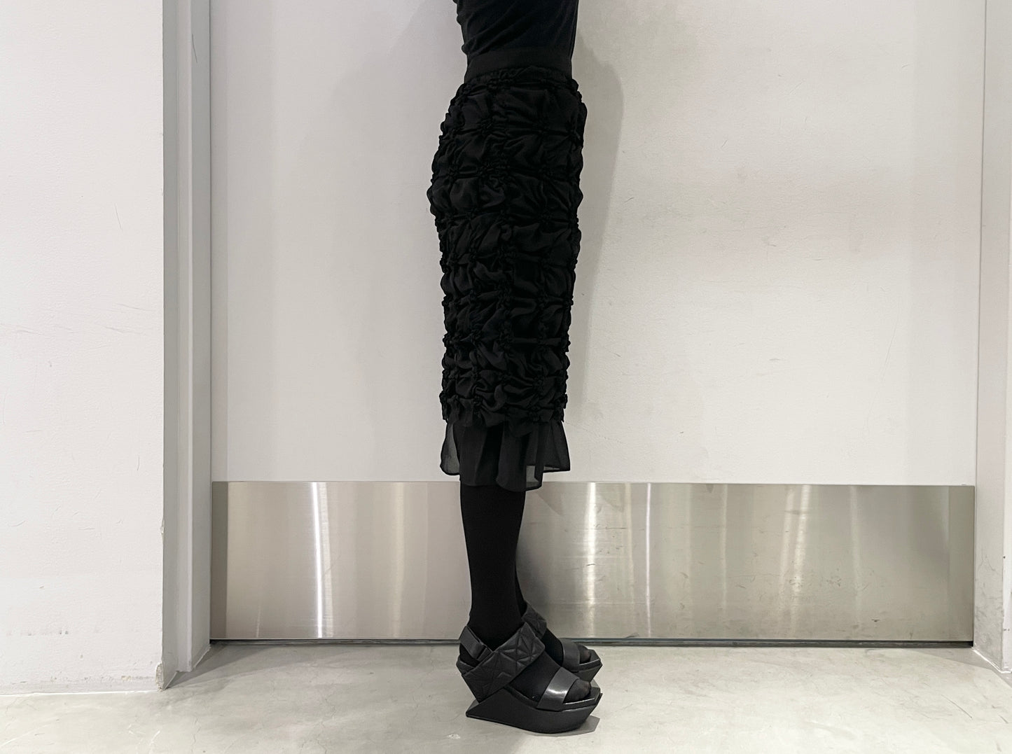 SCRUNCHED CHIFFORN SKIRT