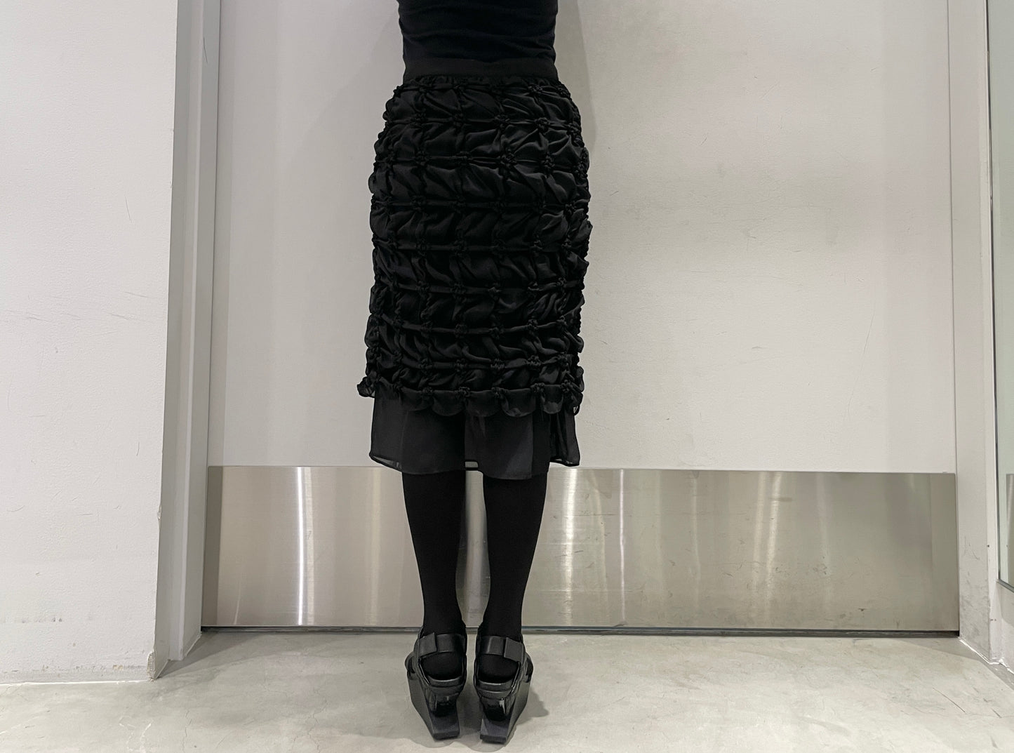 SCRUNCHED CHIFFORN SKIRT