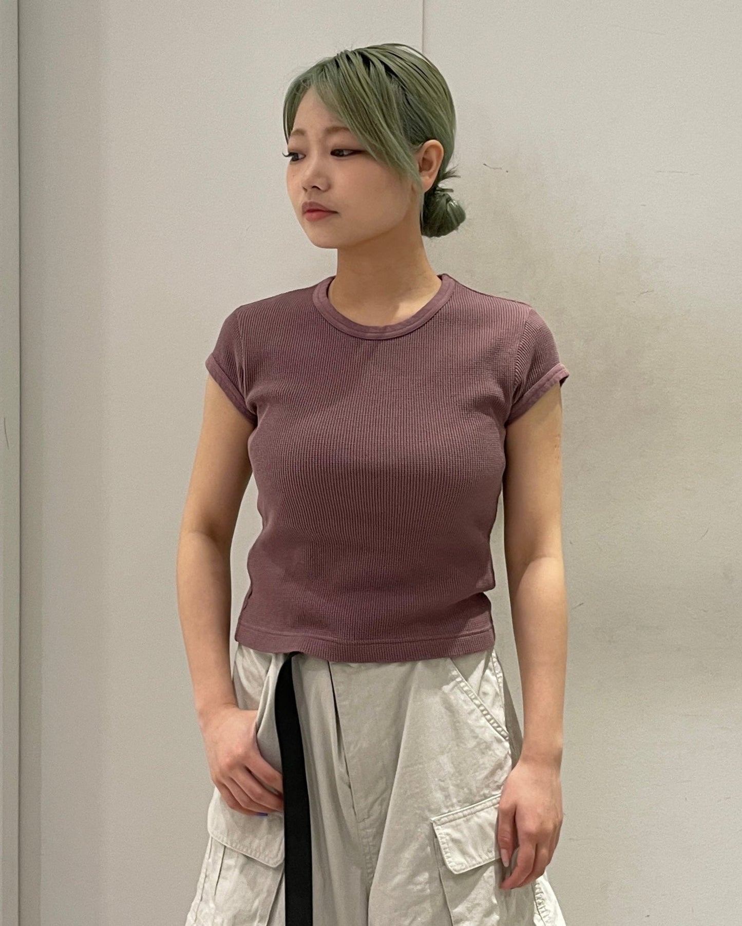 クルーネックフィットTシャツ