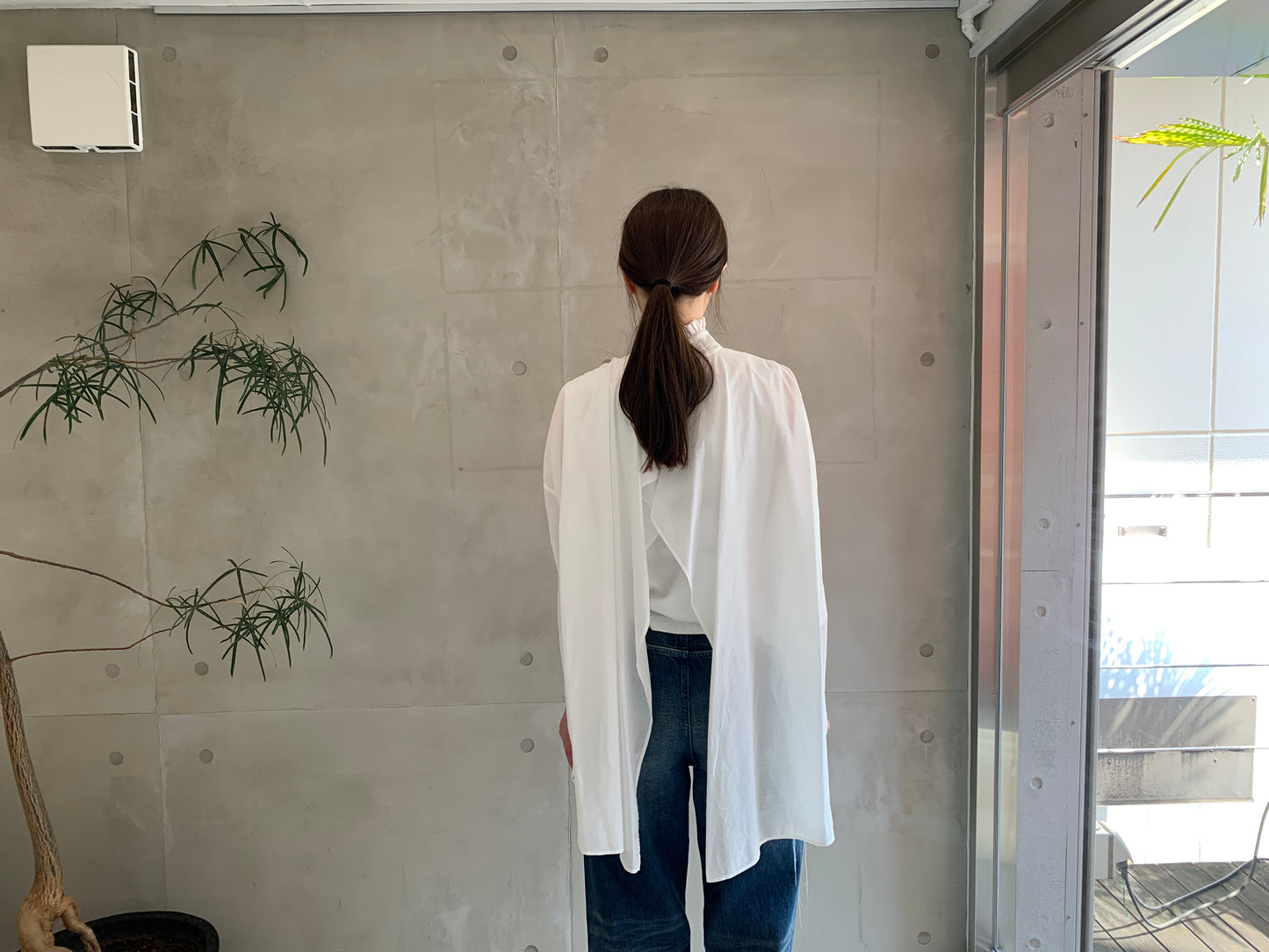 HIGH NECK LONG SLEEVE BLOUSE【25SS】