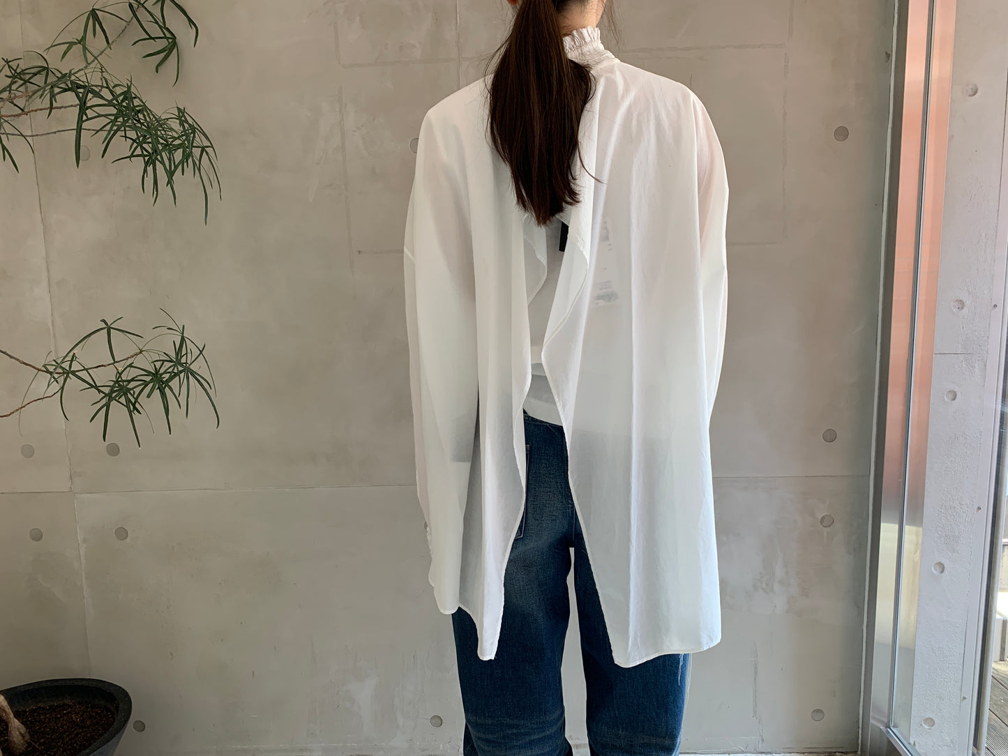 HIGH NECK LONG SLEEVE BLOUSE【25SS】