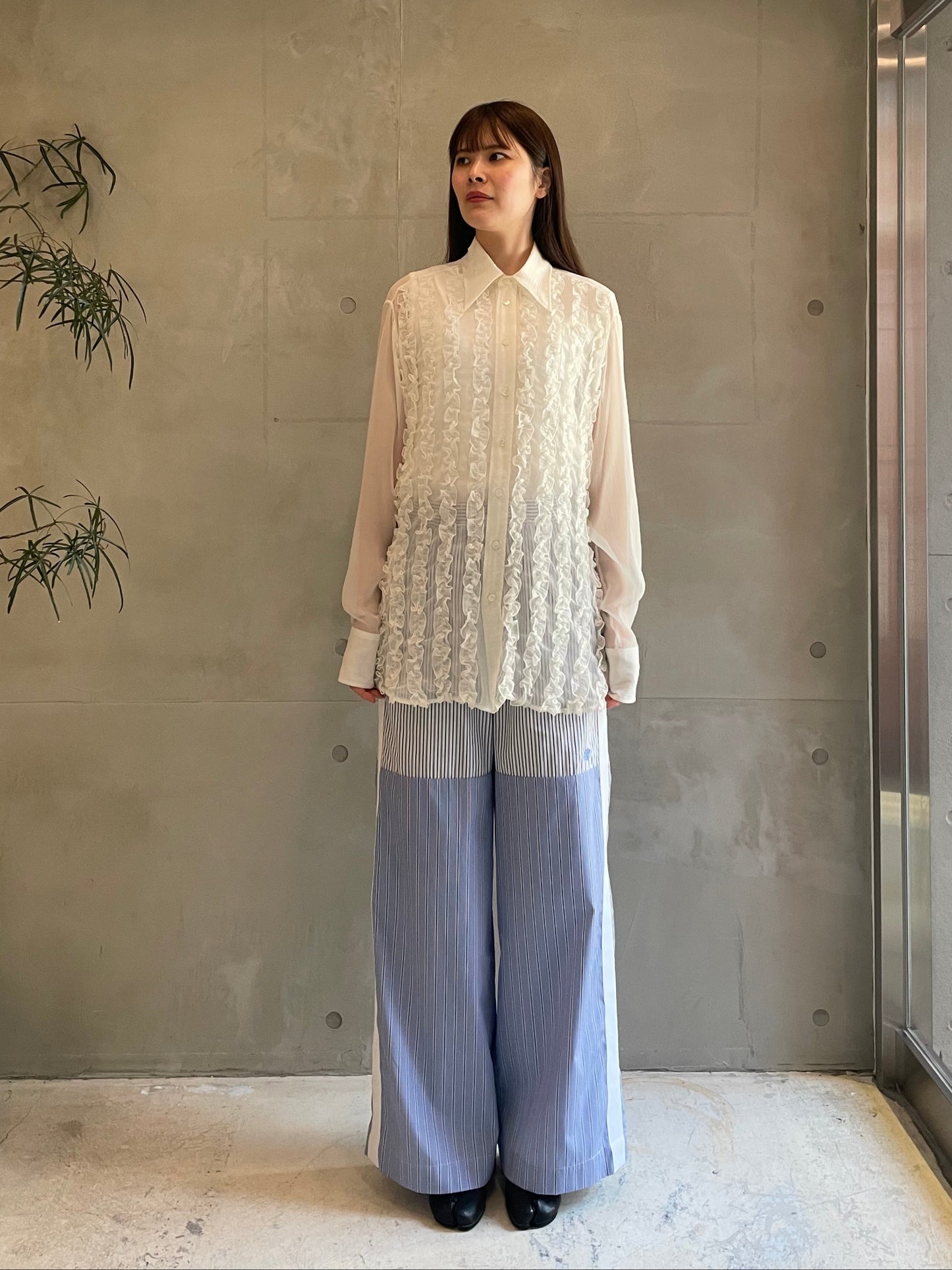 MIXED STRIPE TROUSERS【25SS】