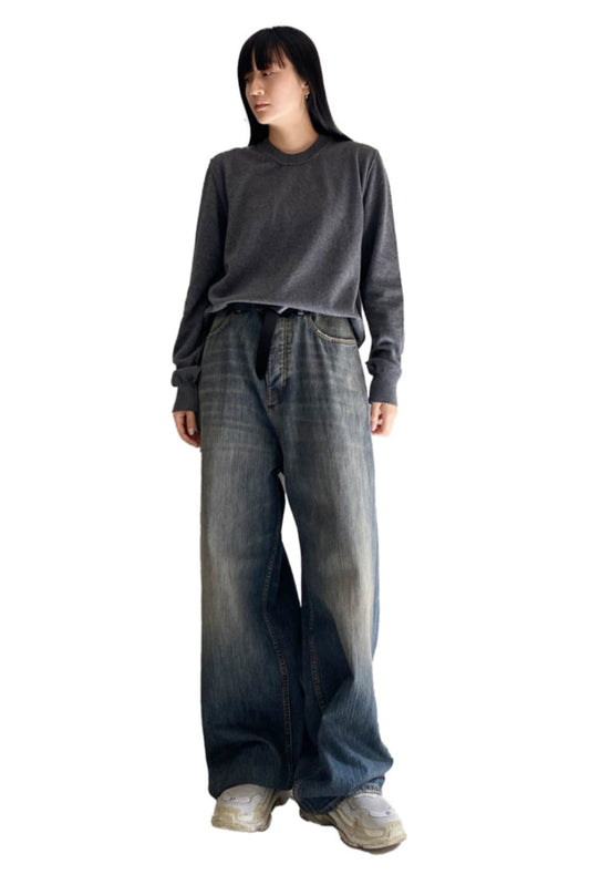 クルーネックニット