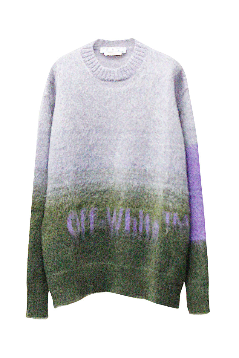 MOHAIR LOGOクルーニット