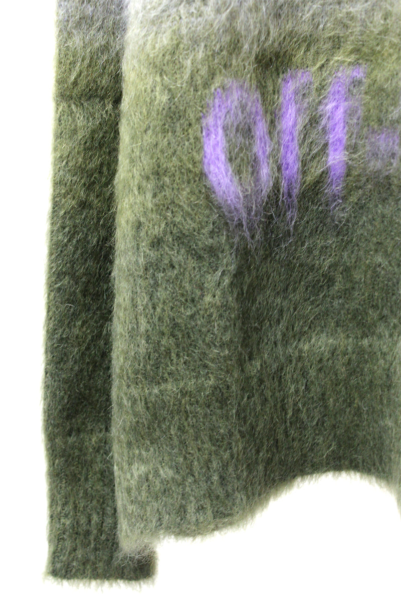 MOHAIR LOGOクルーニット