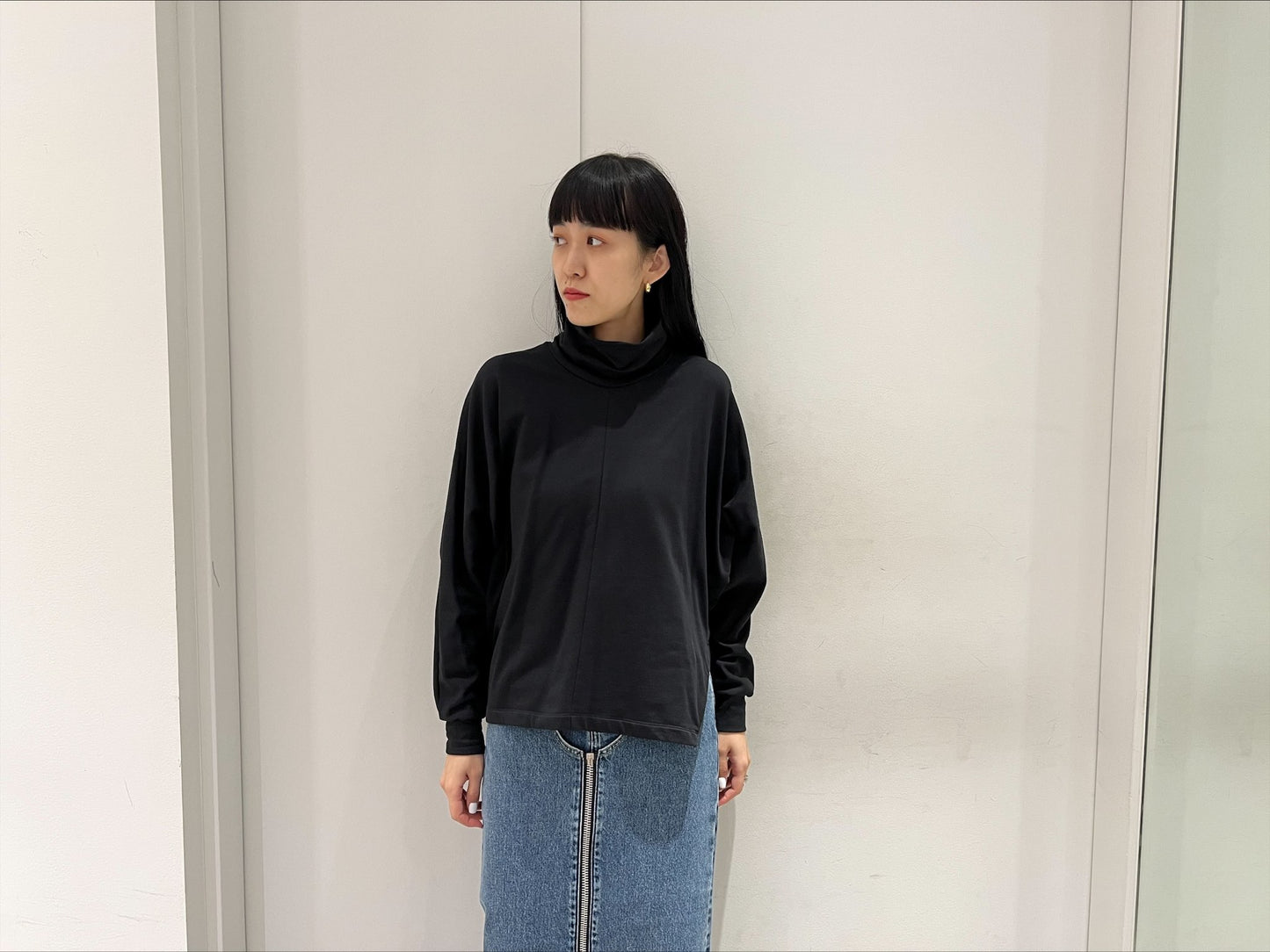 ドルマンハイネックカットソー