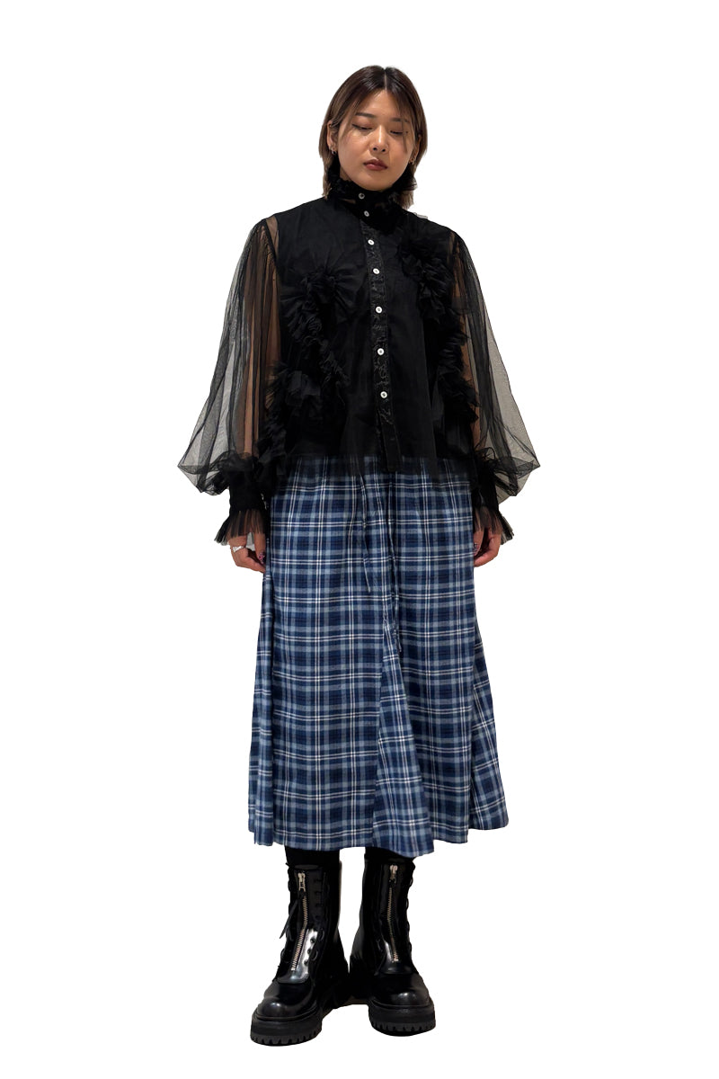 Ruffle Tulle Shirt【24AW】