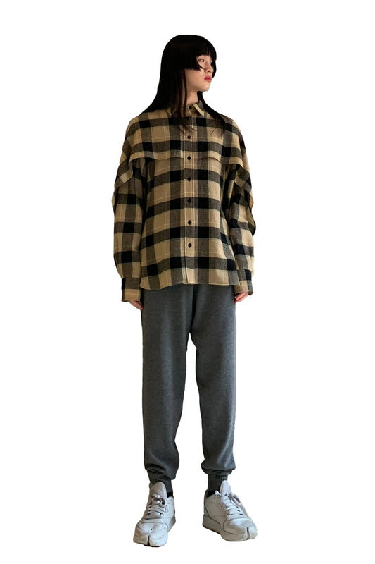 CHECK CAPE SHIRT【24AW】