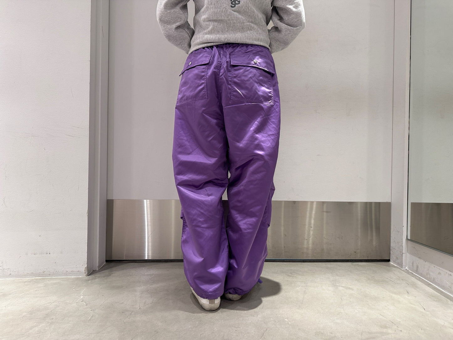 metallic snowcamo pants