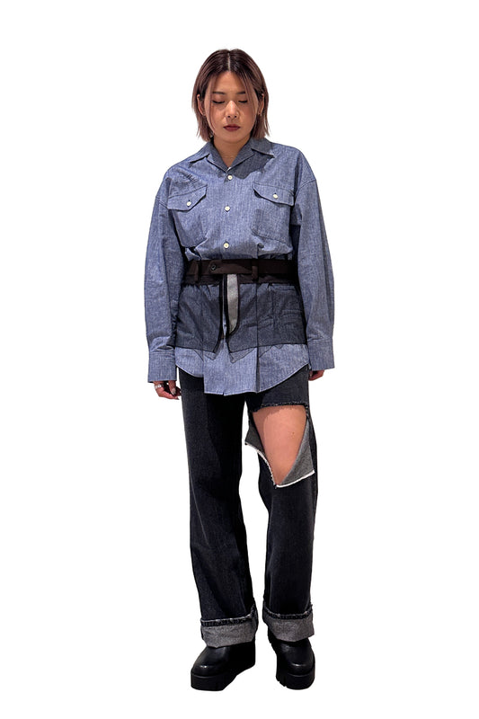 オープンカラーシャツ