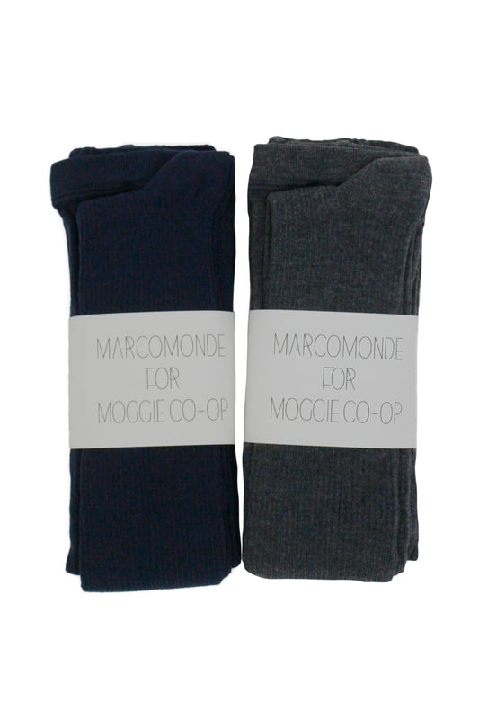 別注/NAVY・D.GRAYリブタイツ