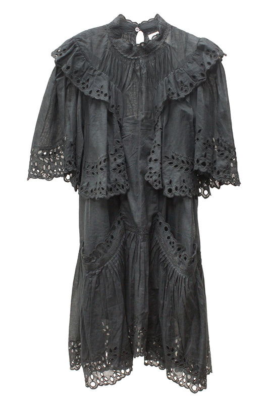 レースミディ丈ワンピース